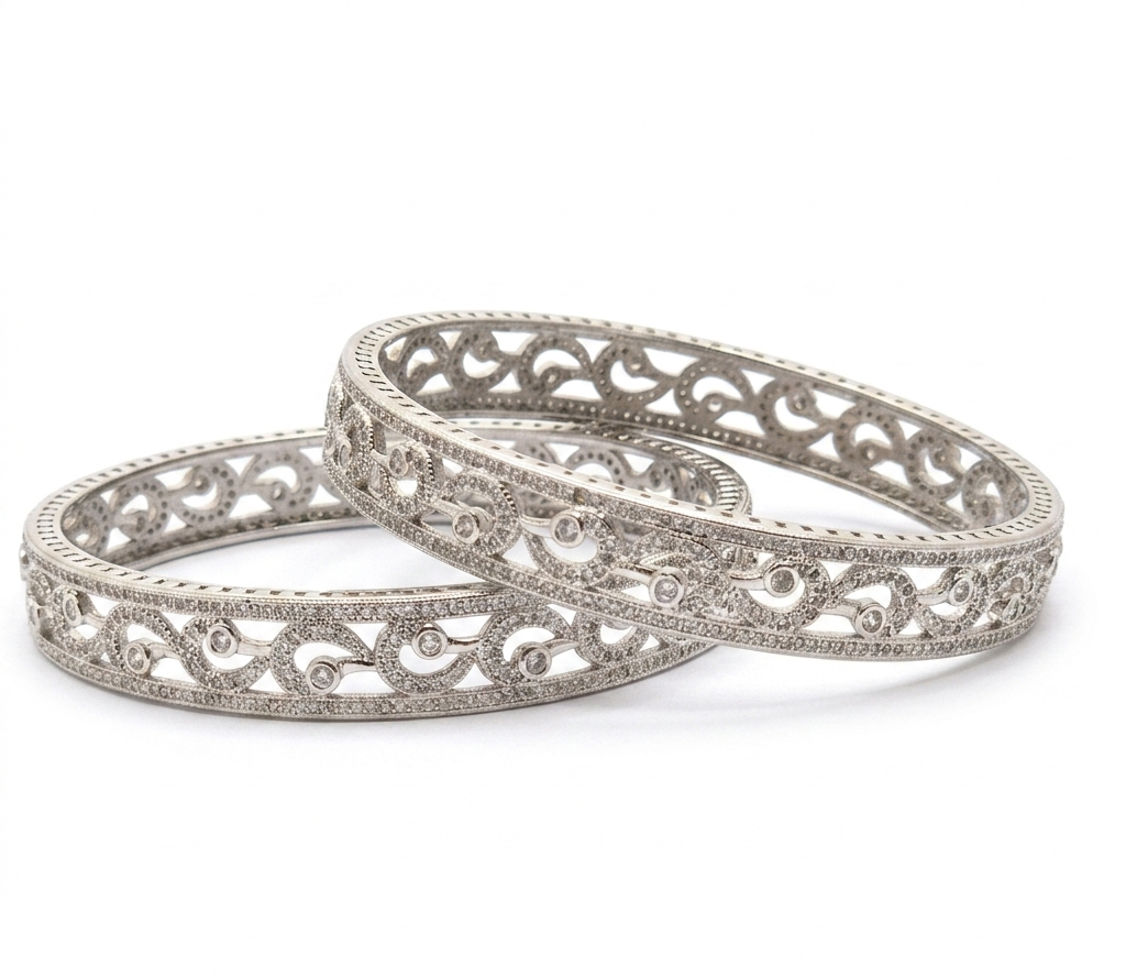 Zircon Stone Bangles