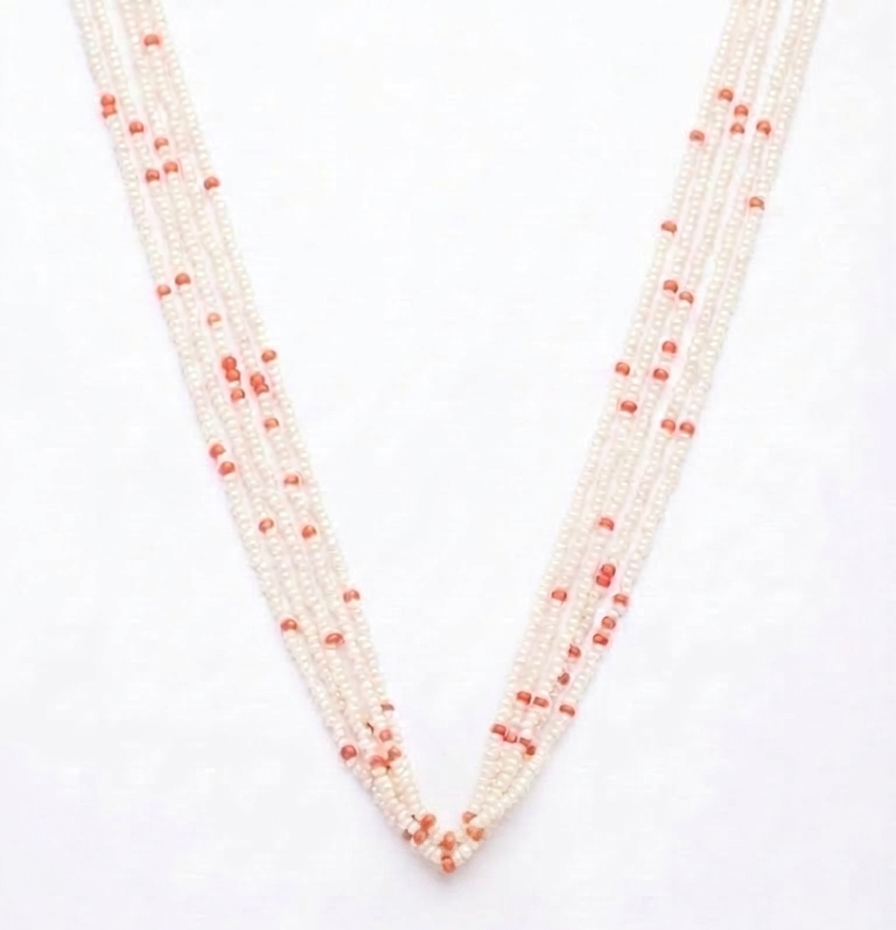 Elegant Floral Pearl Necklace Set