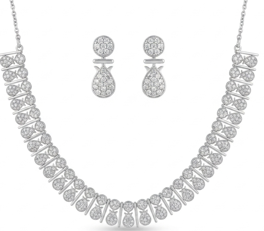 Zircon  Stone Necklace