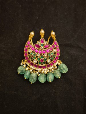 Jadau Hair Brooch