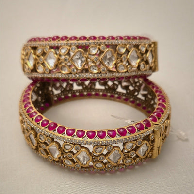 Kundan bangles