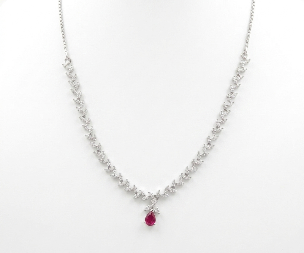 Zircon  Stone Necklace