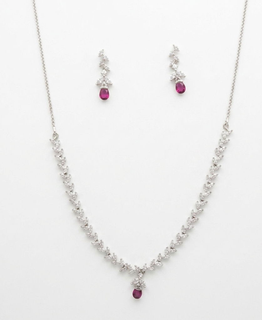 Zircon  Stone Necklace
