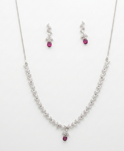 Zircon  Stone Necklace