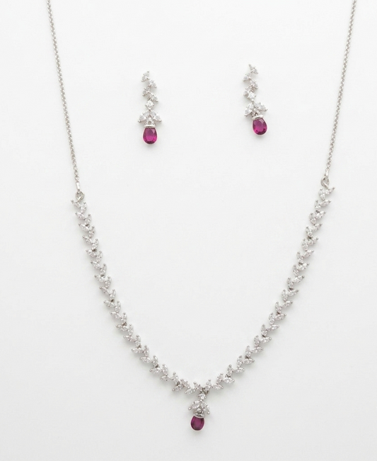 Zircon  Stone Necklace