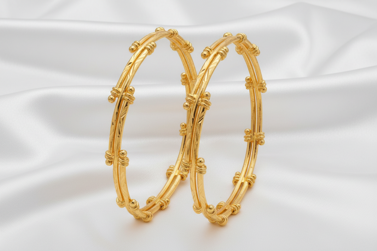 Elegant Gold Finish Designer Bangles | Traditional & Modern Women’s Jewellery