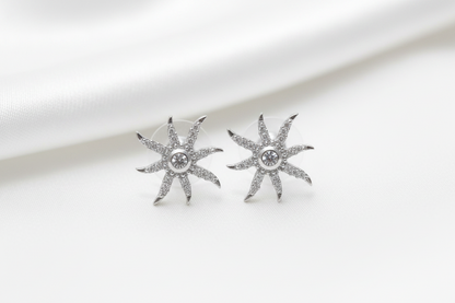 Zircon Earring (Rhodium)