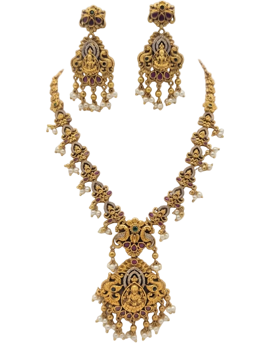Lakshmi Temple Necklace