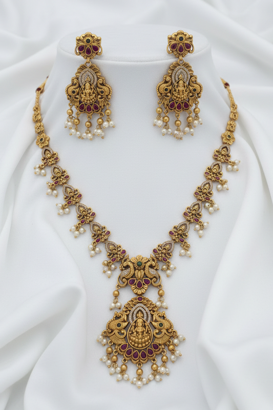 Lakshmi Temple Necklace