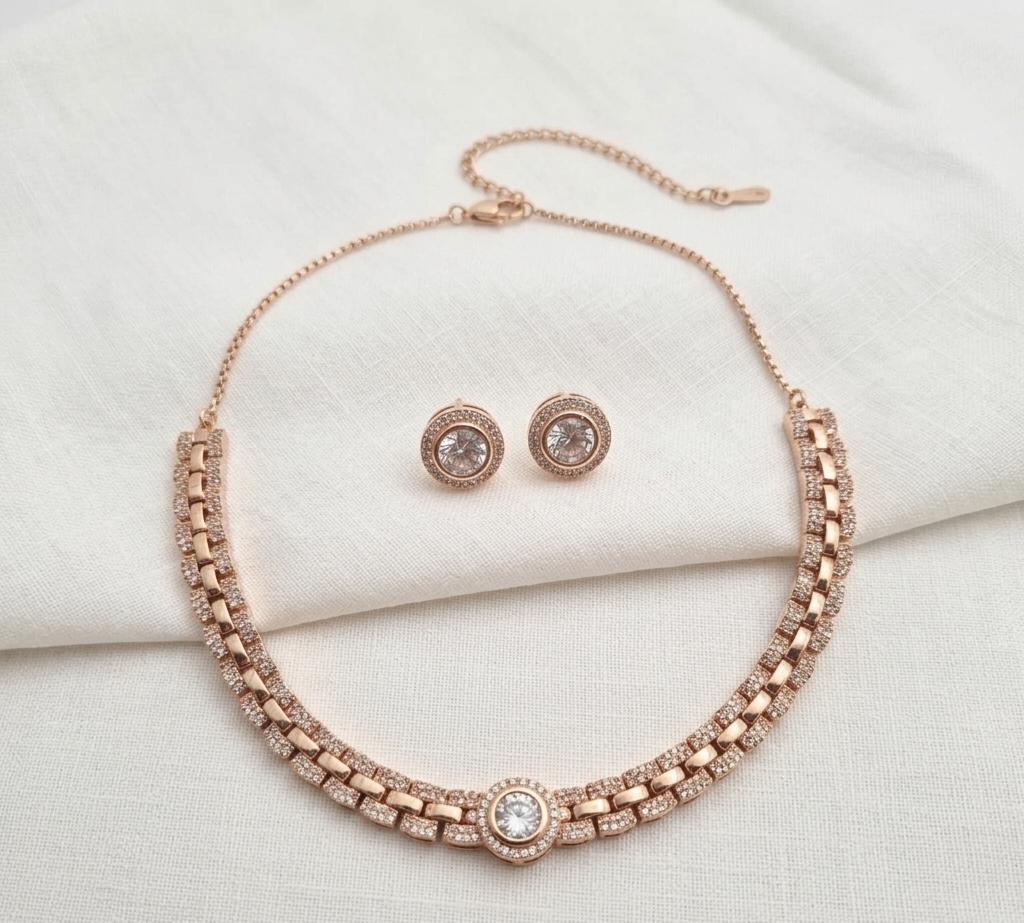 Zircon Stone Necklace