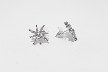 Zircon Earring (Rhodium)