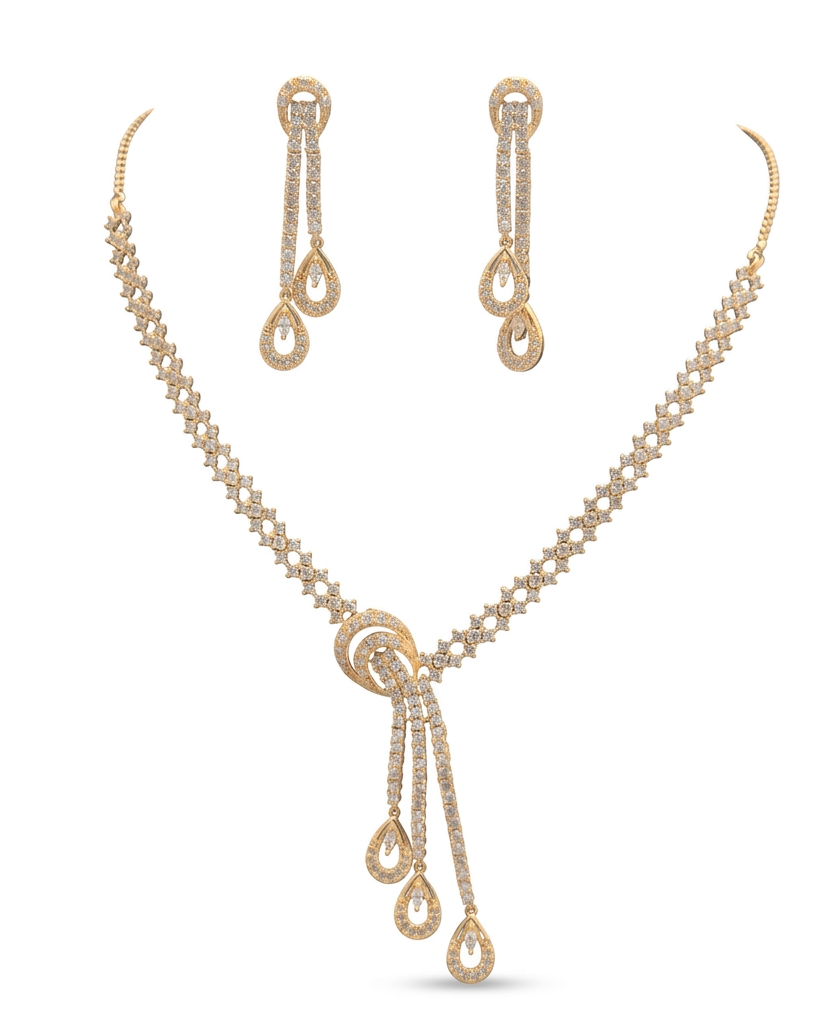 Zircon Stone  Necklace