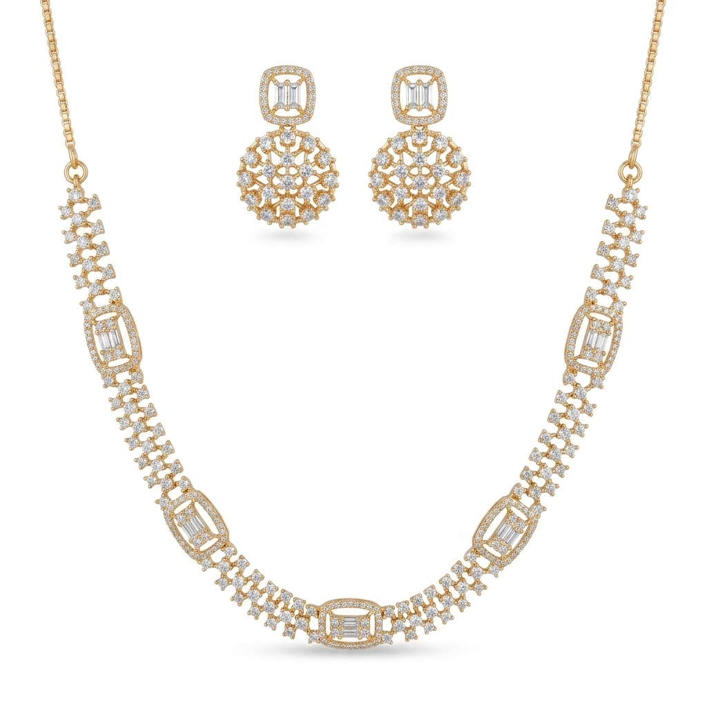 Zircon  Stone Necklace
