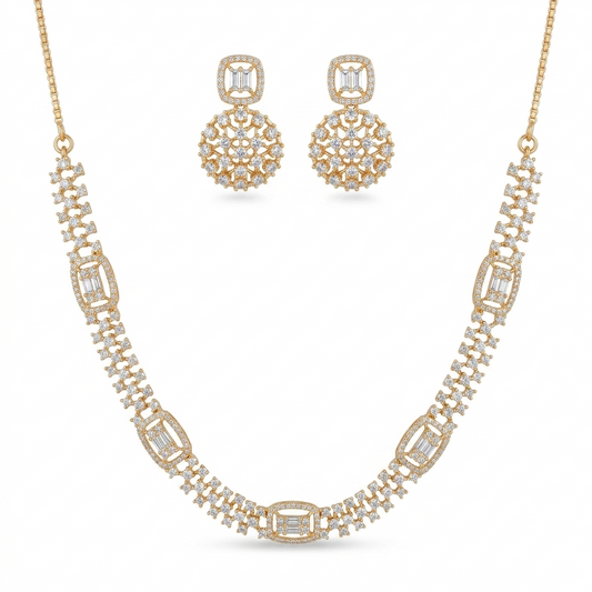 Zircon  Stone Necklace