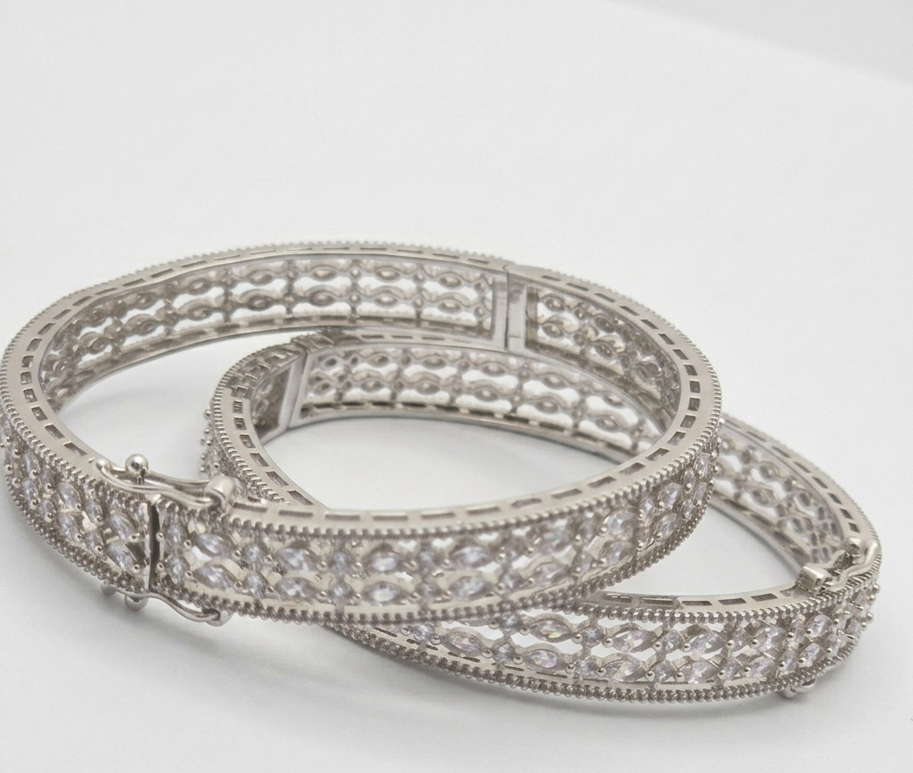 Zircon Stone Bangles