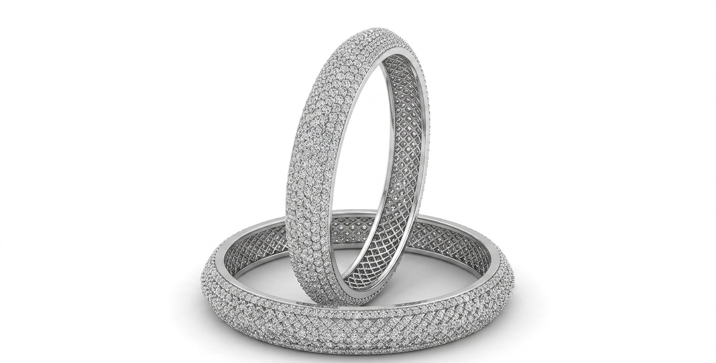 Zircon Stone Bangles