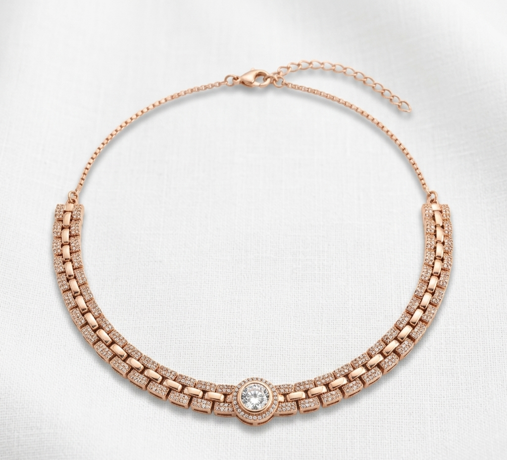 Zircon Stone Necklace