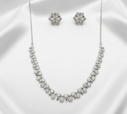 Luxury  Multi - color  Crystal  Necklace & Earrings Set
