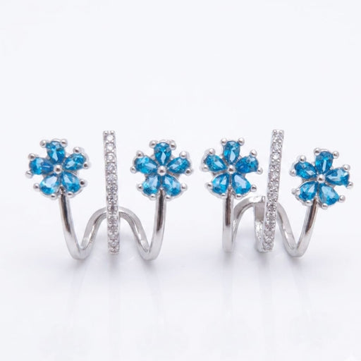 Zircon Earring (Rhodium)
