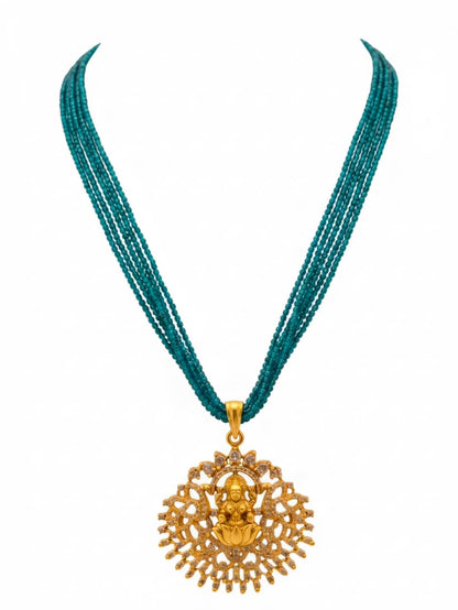 Beaded Pendant Necklace Set