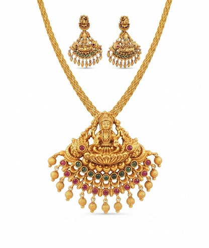 Beaded Pendant Necklace Set