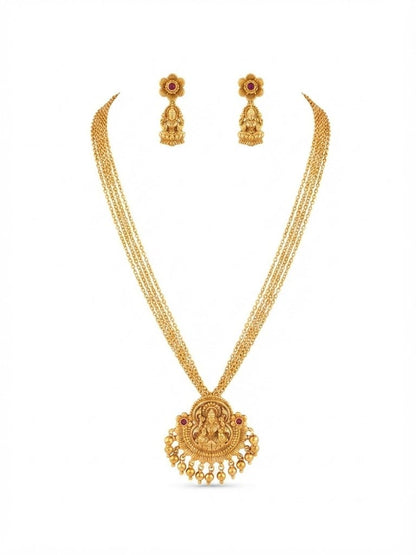 Beaded Pendant Necklace Set