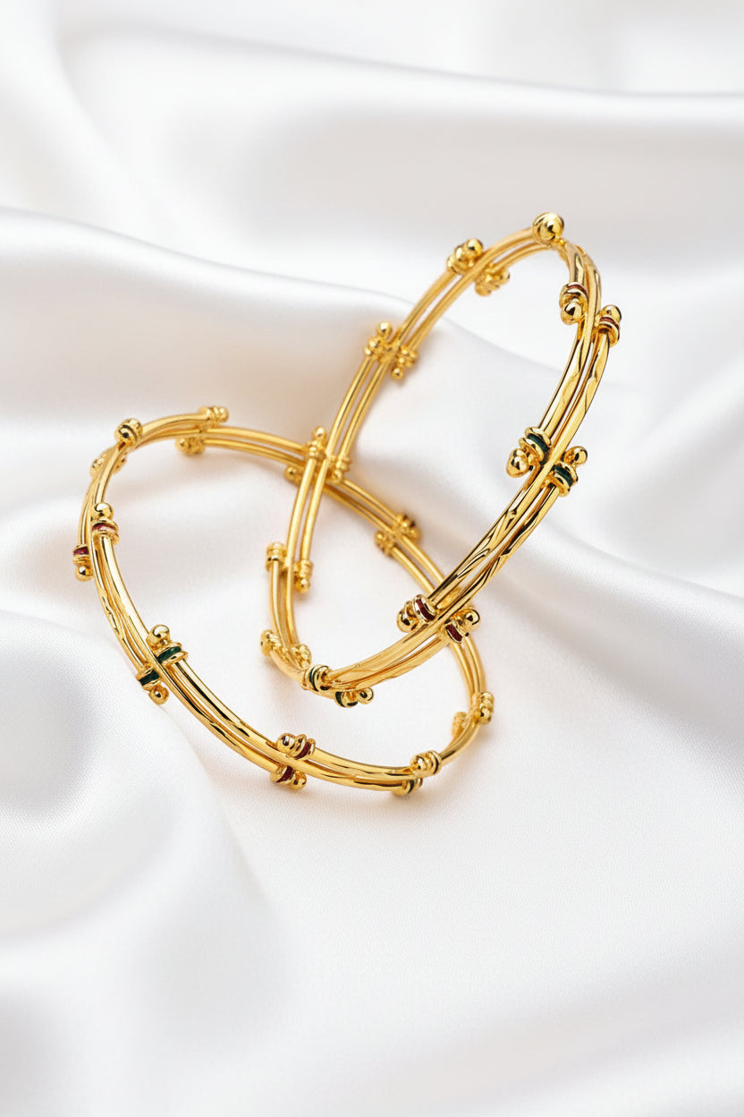 Elegant Gold Finish Designer Bangles | Traditional & Modern Women’s Jewellery