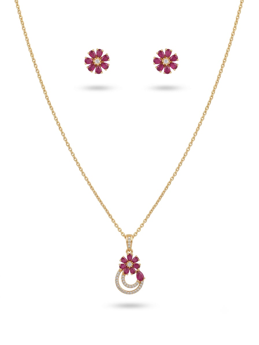 Multi Colour🌈 - Pendant with Chain(16 inch)