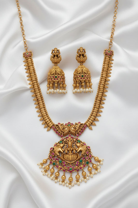 Traditional Temple Jewellery Necklace Set