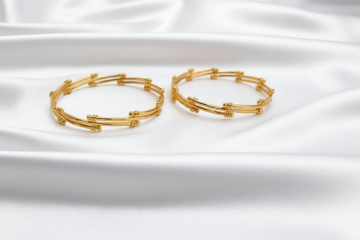 Elegant Gold Finish Designer Bangles | Traditional & Modern Women’s Jewellery
