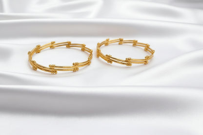 Elegant Gold Finish Designer Bangles | Traditional & Modern Women’s Jewellery