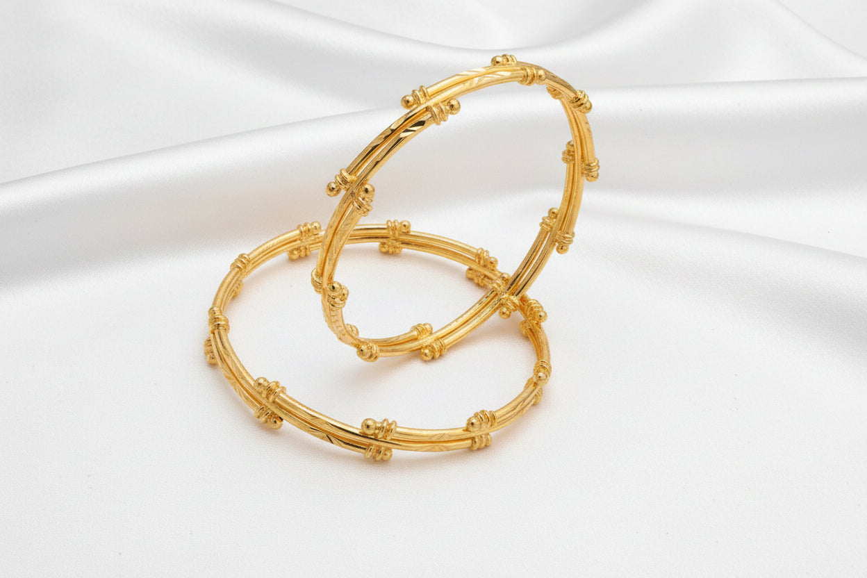 Elegant Gold Finish Designer Bangles | Traditional & Modern Women’s Jewellery