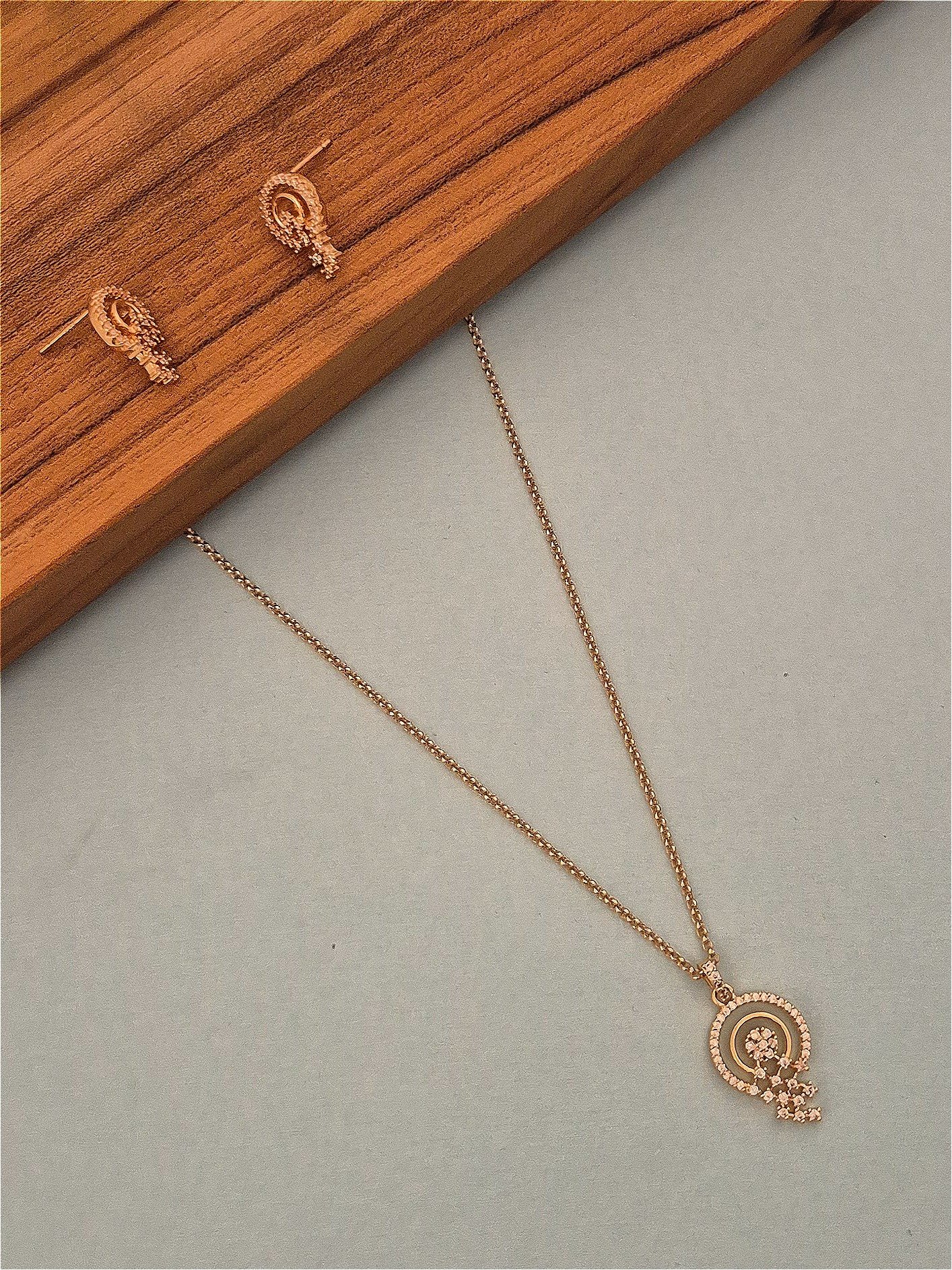 Zircon necklace NCK-GP-ZC-009