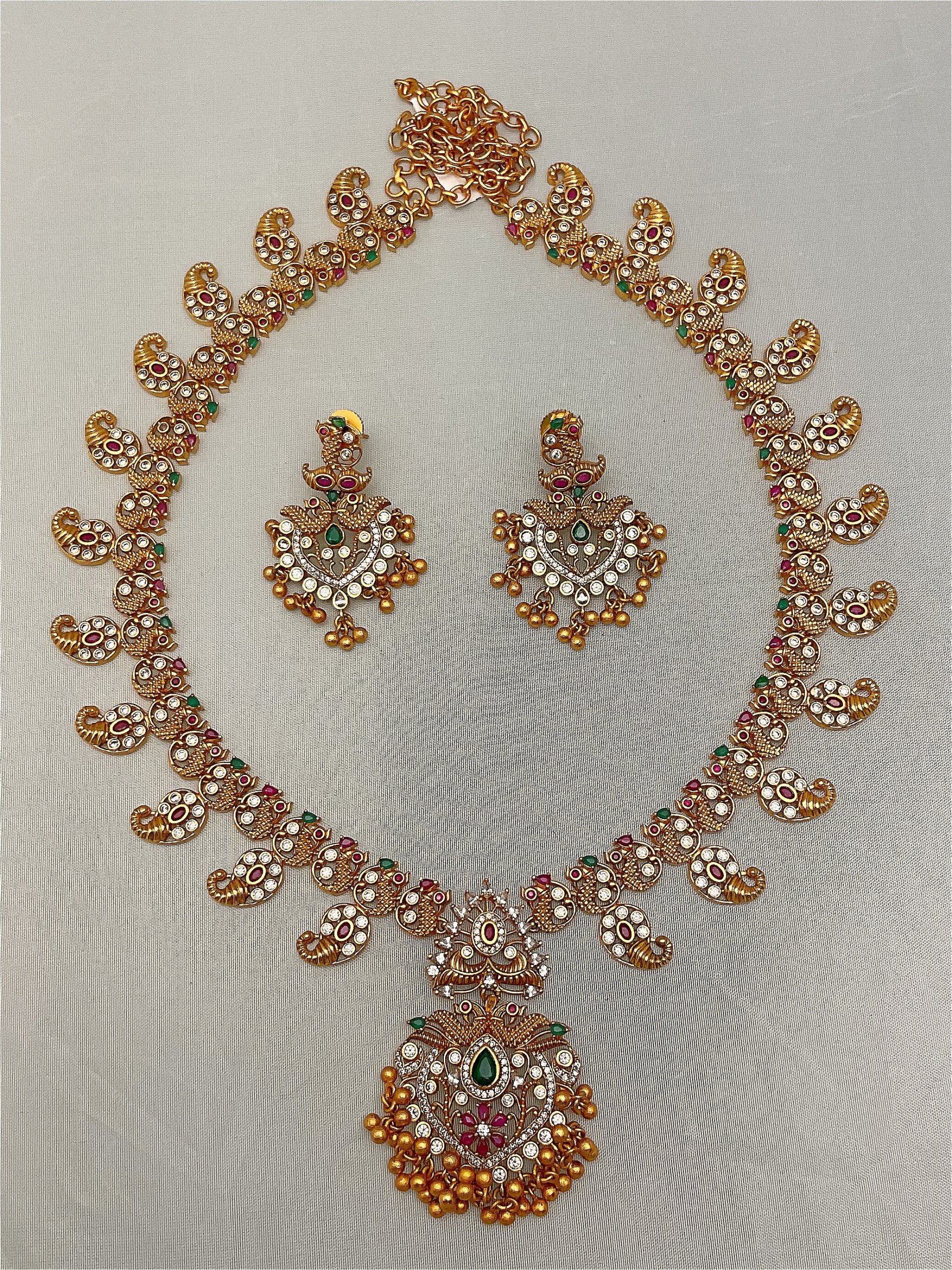 Matte Long Necklace NCL-AQ-KP-008