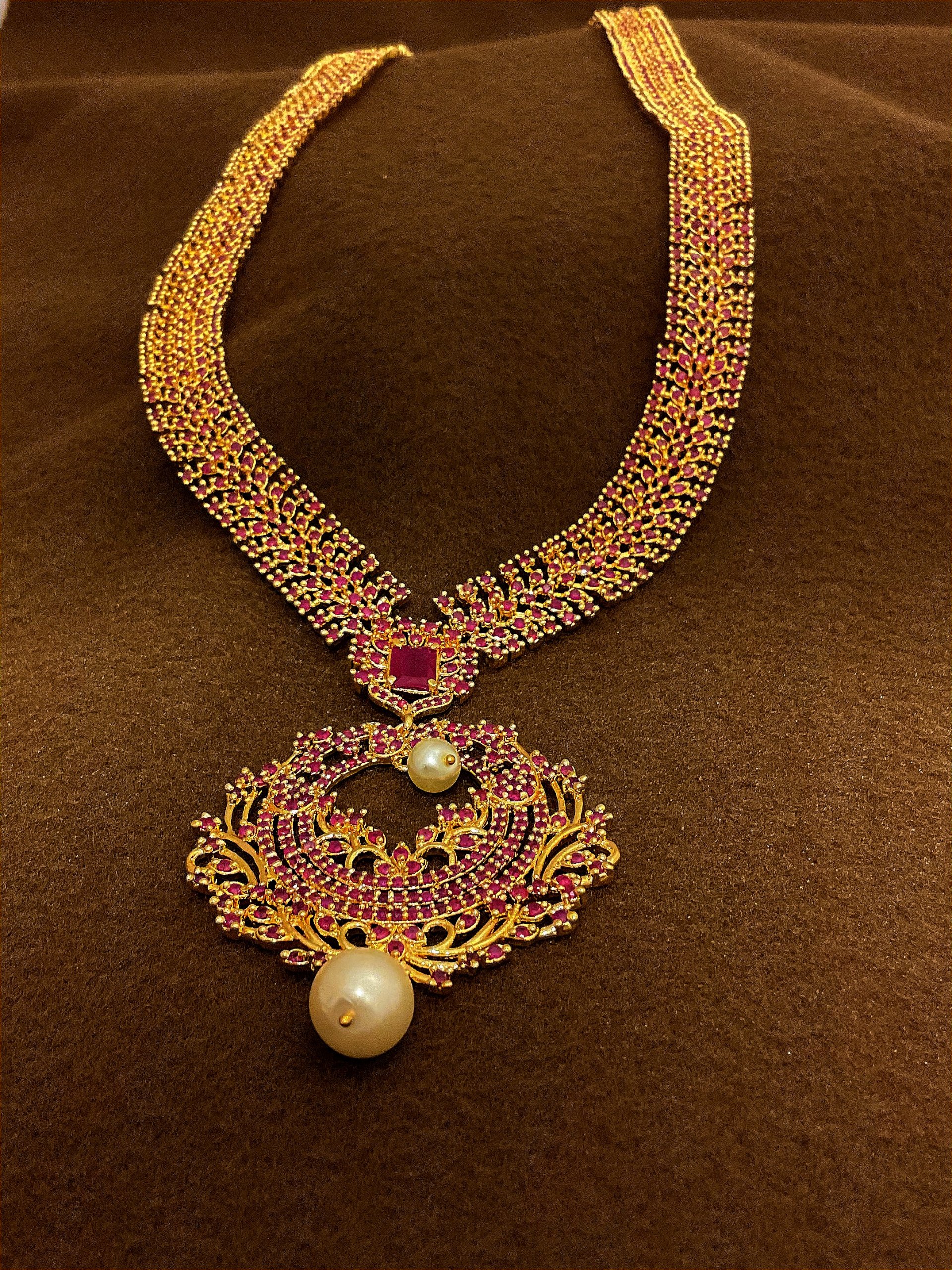 Stone Long Necklace NKC-GP-ST-0017