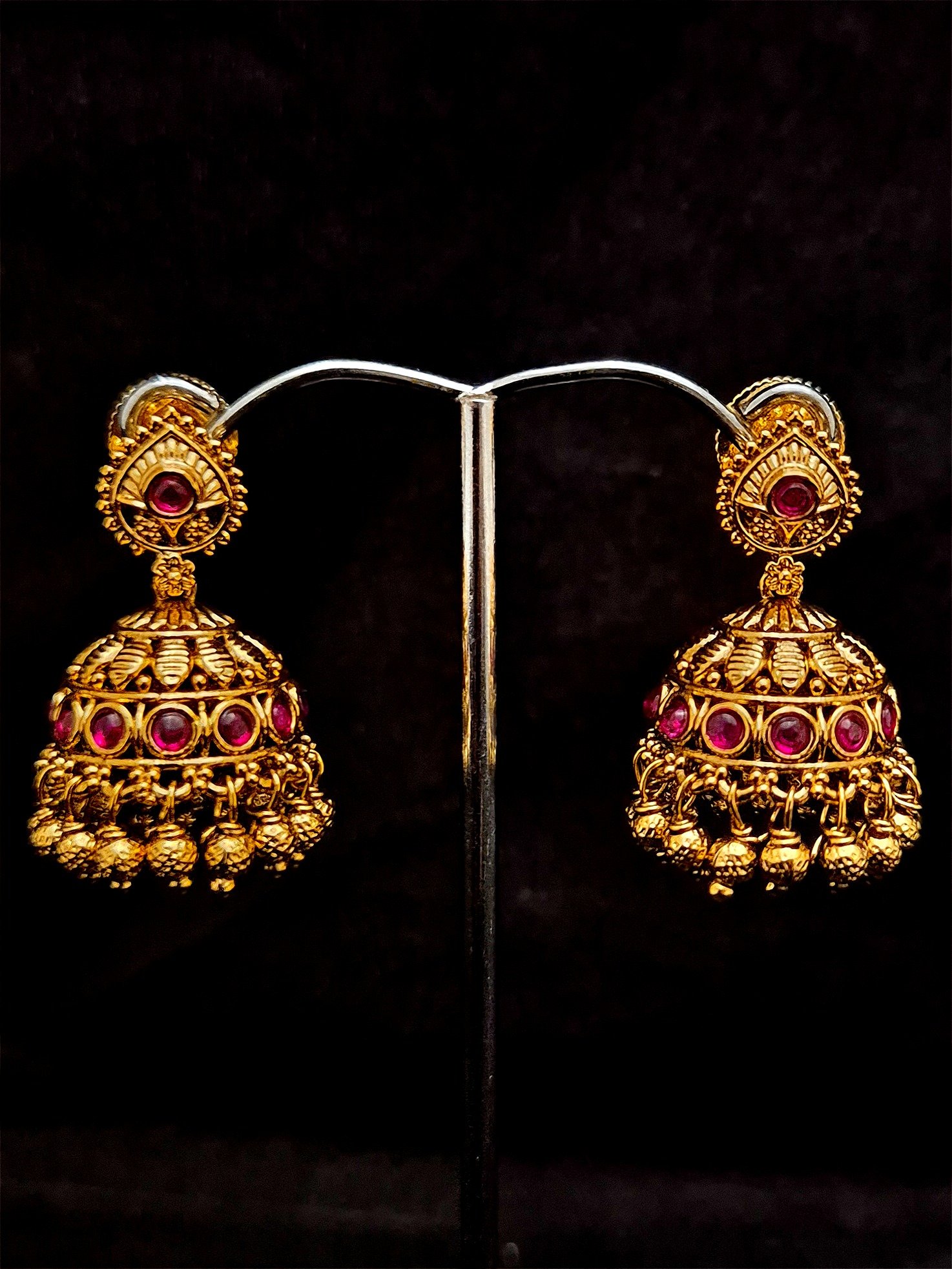 Antique Jhumukas EAR-AQ-KP-027