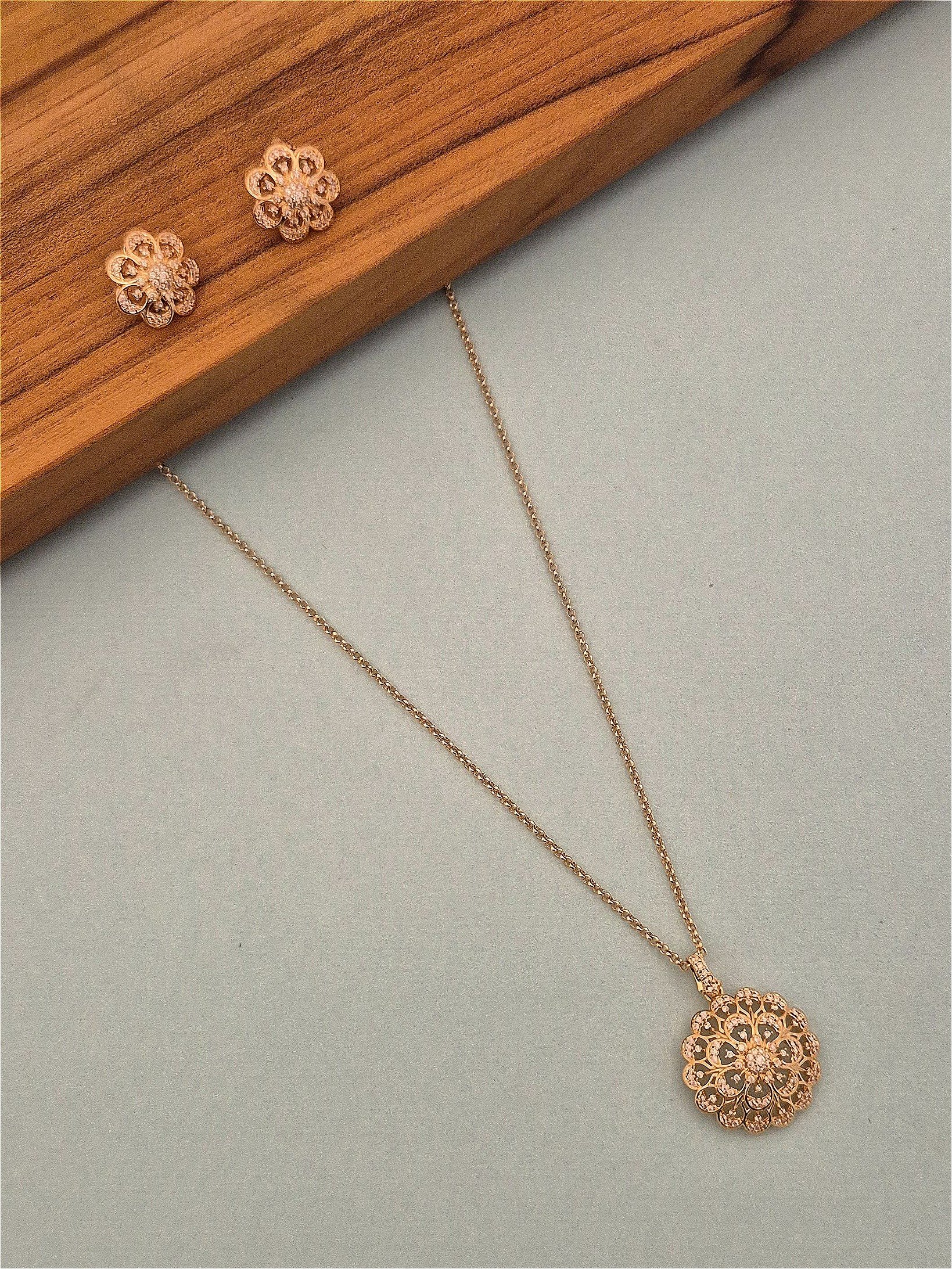 Zircon necklace NCK-GP-ZC-010
