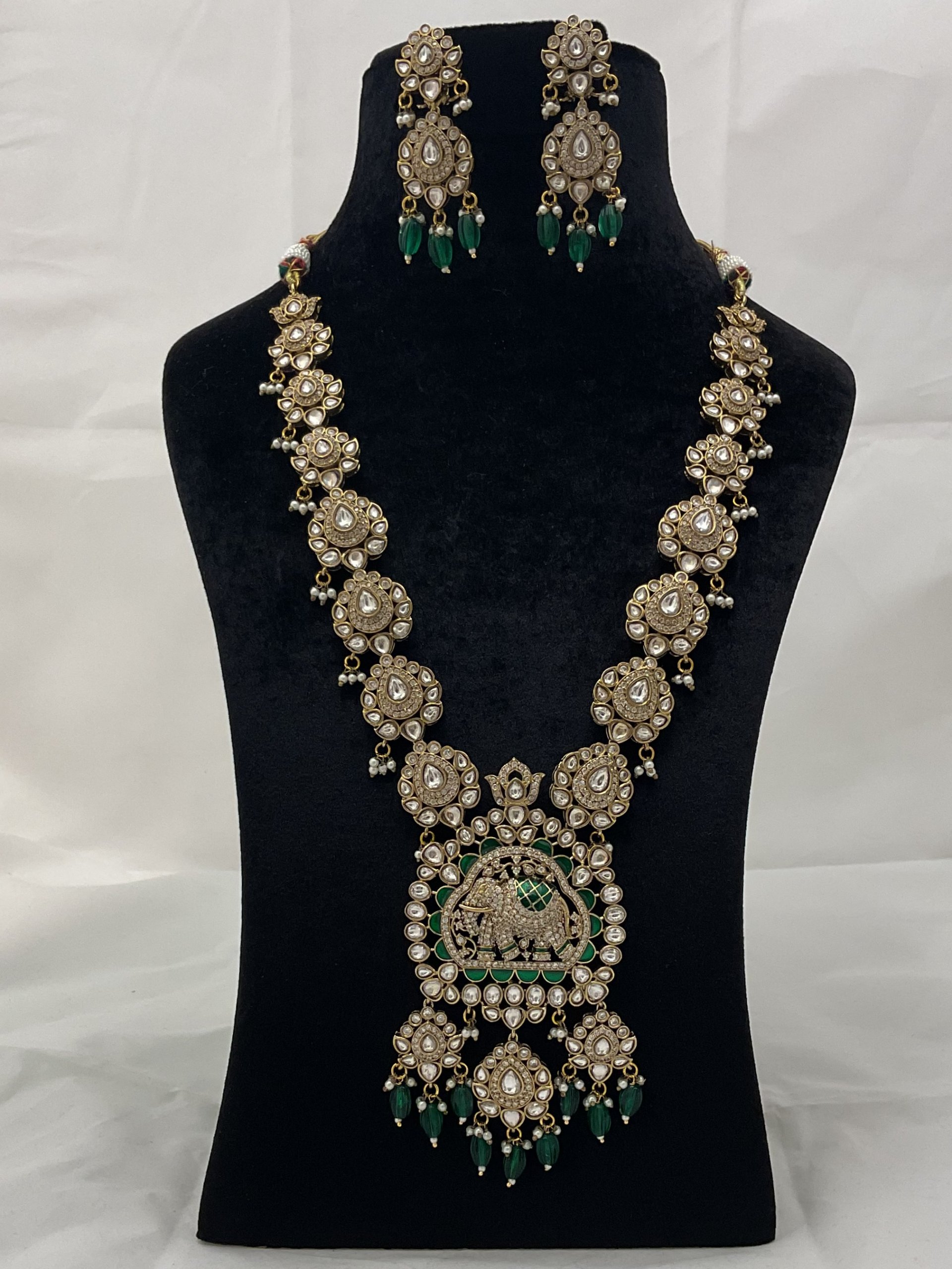 Kundan long necklace -0257