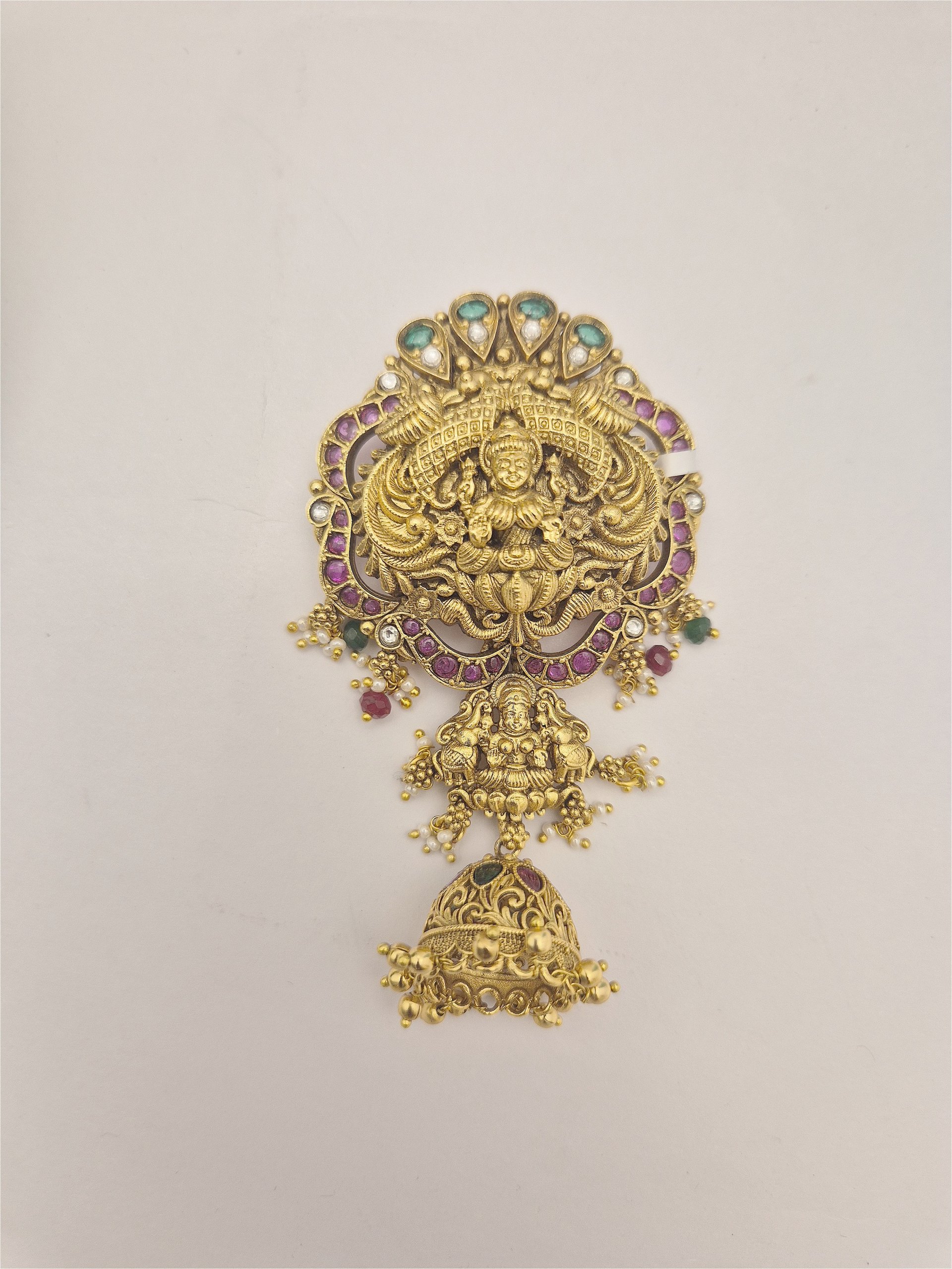 Antique Hair Brooch AHB-AQ-023