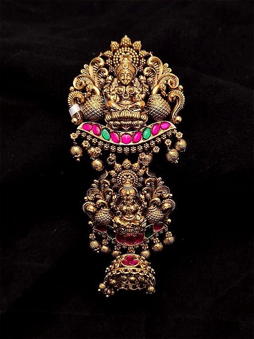 Antique Hair Brooch AHB-AQ-016