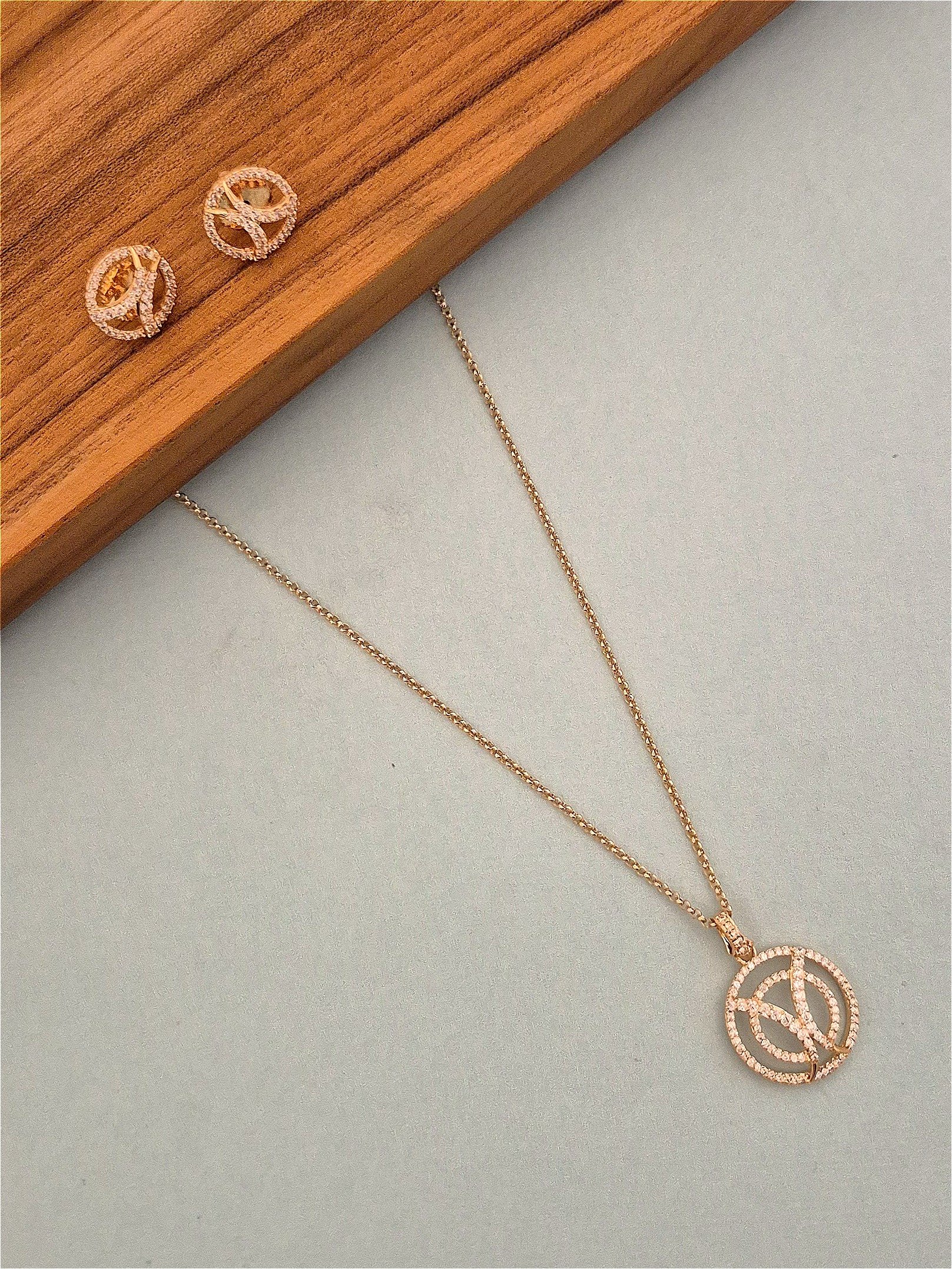 Zircon necklace NCK-GP-ZC-013