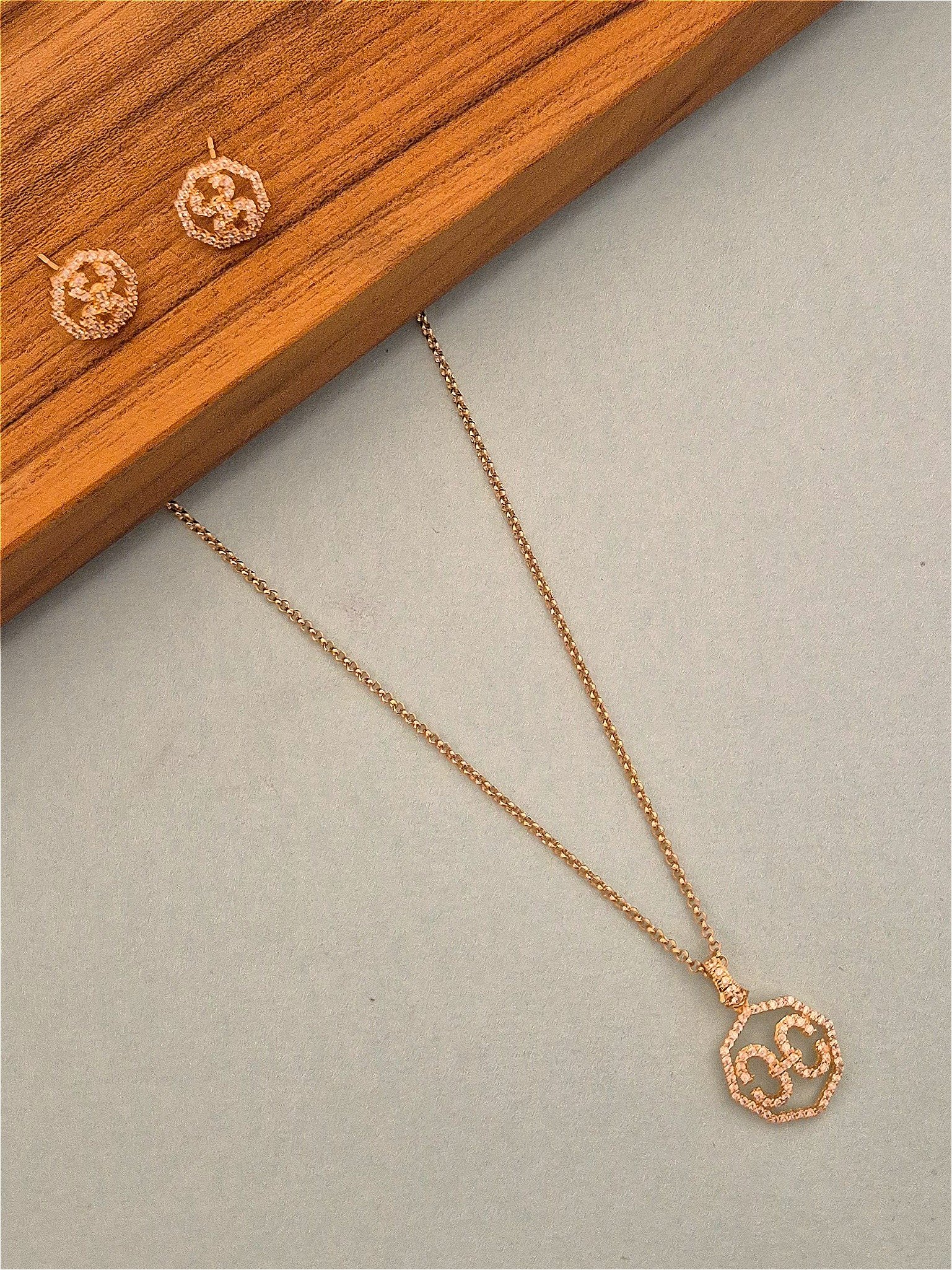 Zircon necklace NCK-GP-ZC-014