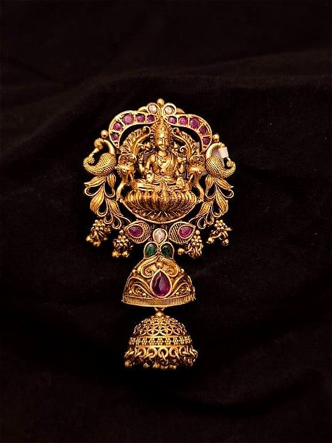 Antique Hair Brooch AHB-AQ-010