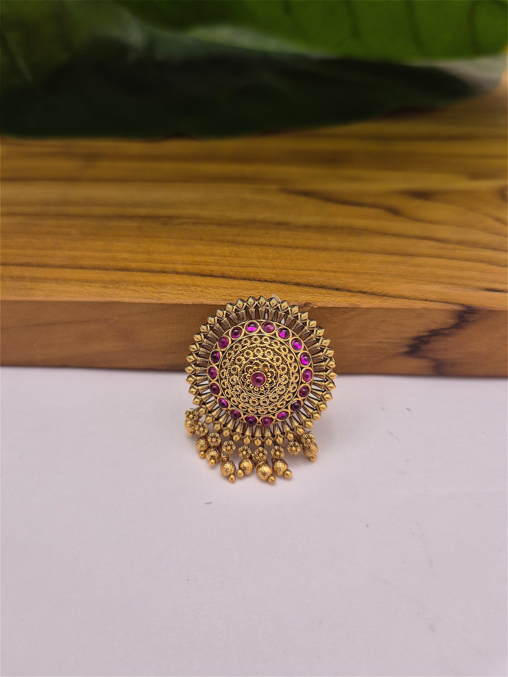Antique Hair Brooch AHB-AQ-012