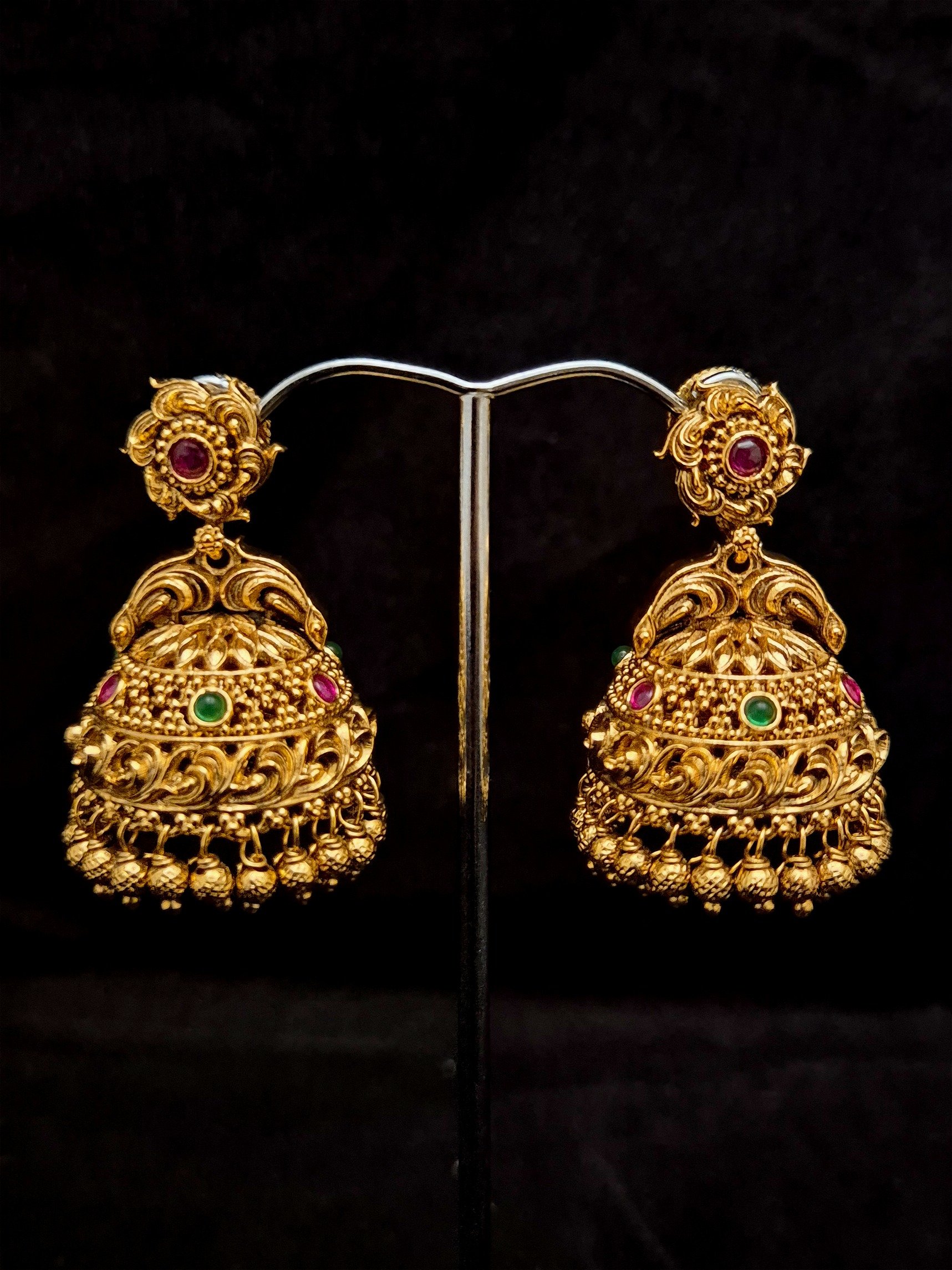 Antique Jhumukas EAR-AQ-KP-019
