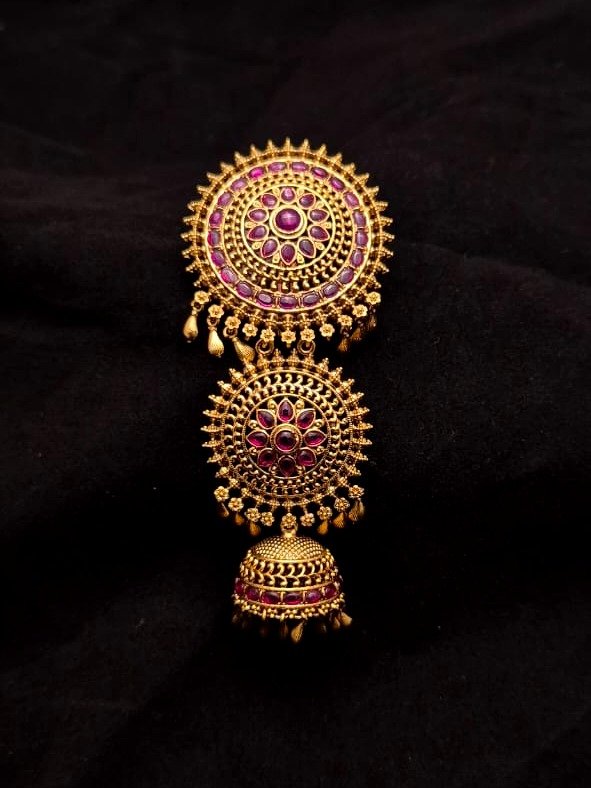 Antique Hair Brooch AHB-AQ-014