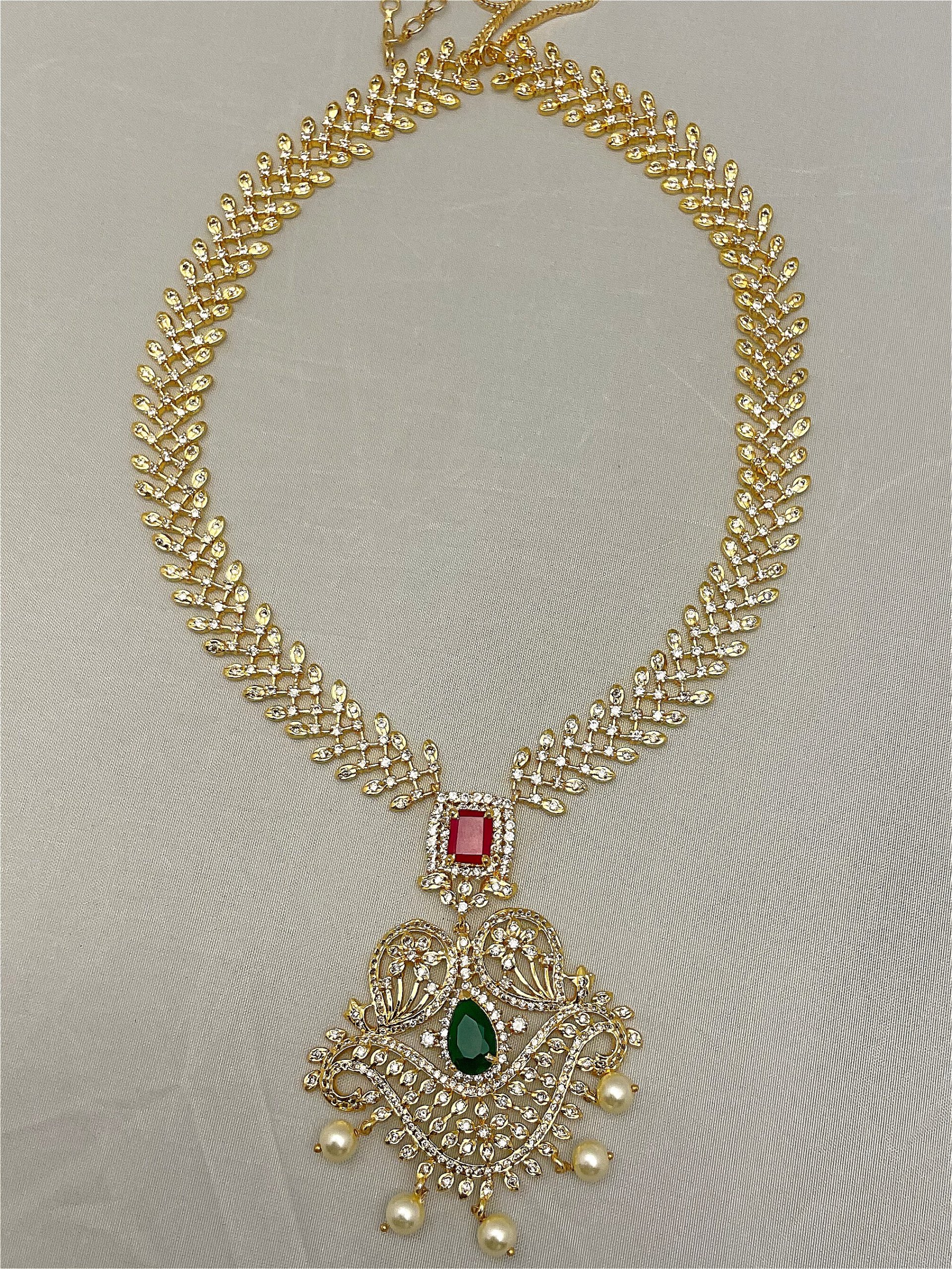Stone Long Necklace NCL-GP-ST-004
