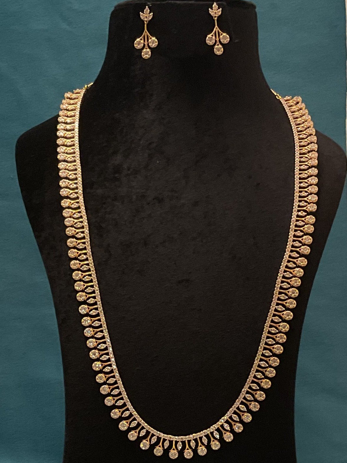 Zircon Long Necklace NCL-GP-ZC-005