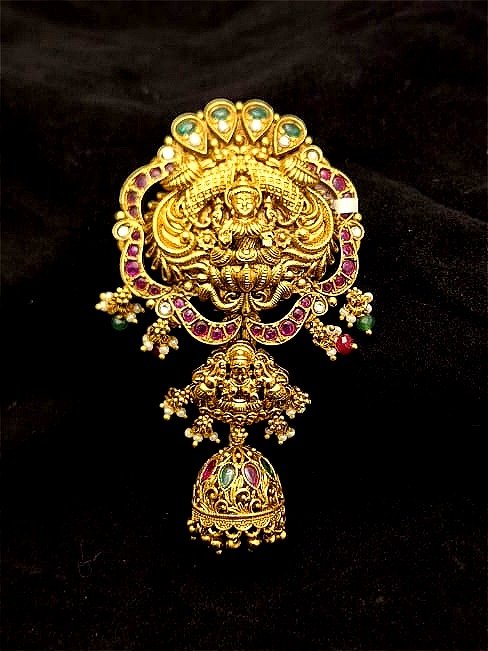 Antique Hair Brooch AHB-AQ-0012