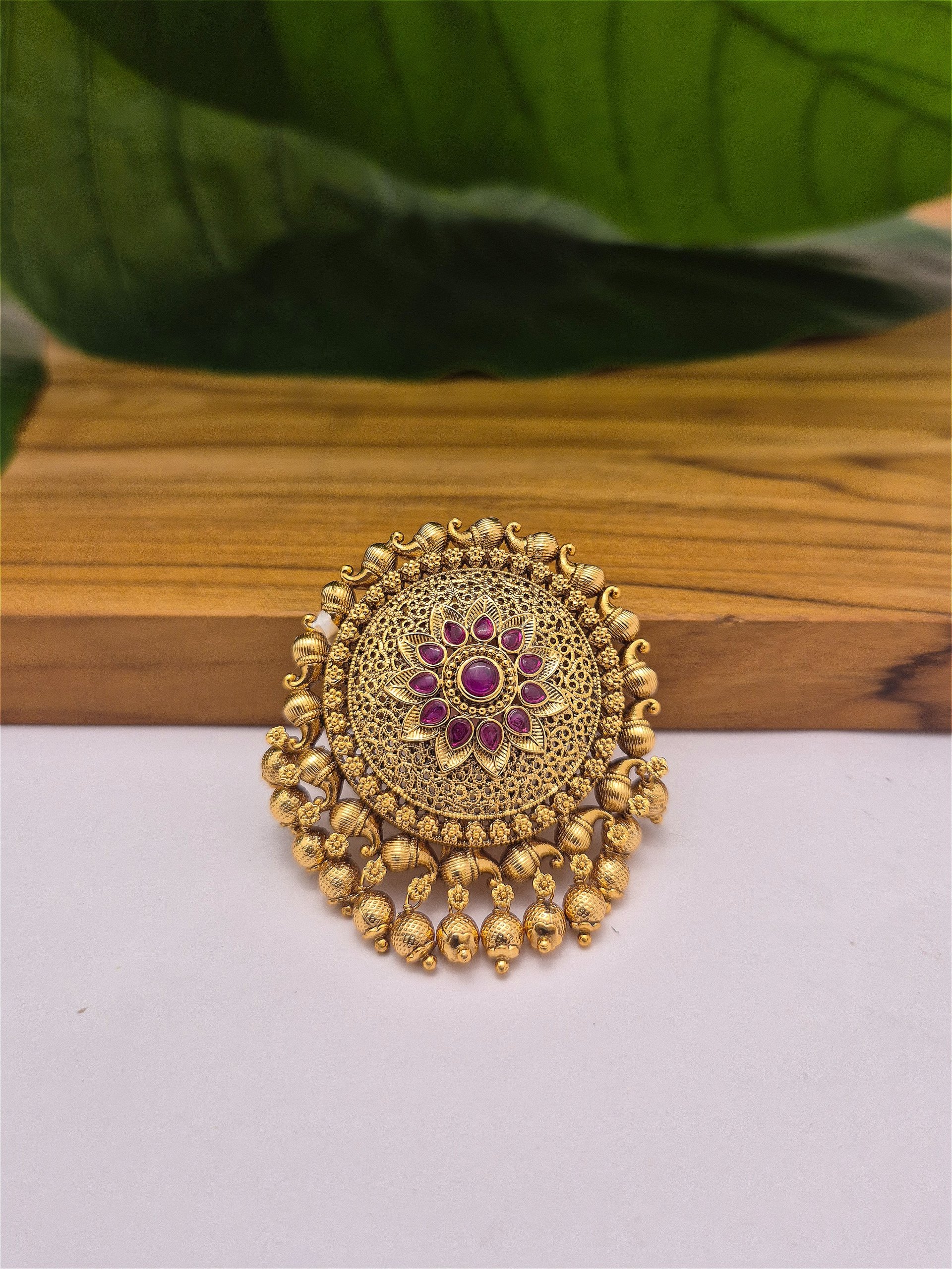 Antique Hair Brooch AHB-AQ-011